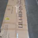 Oakland Living Easy-Lift Queen Murphy Wall Bed in Natural Brown Wood Grain with Shelf