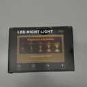 BAALTTO Night Lights Plug into Wall Decorative, Modern Crystal Wall Sconce with Dimming Switch, Perfect for Bedroom, Living Room, Hallway, Bathroom,Baby's RoomYellow