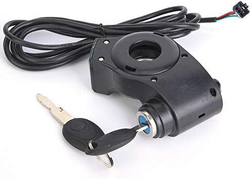 RiToEasysports Electric Battery Display Thumb Throttle, Digital Battery Voltage Display Switch Power with Key Lock Electric Scooter Key Ignition