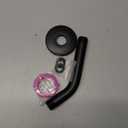 OFFO Shower Arm with Flange, 6 in Wall Mount Replacement Angle Shower Head Arm Wall-Mounted For Fixed Shower Head & Handheld Showerhead, Matte Black