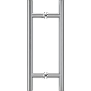8" Round Shower Door Handle, Back to Back Shower Doors Handle, Compatible with 1/4" to 1/2" Glass Thick, Stainless Steel 304 Shower Doors Handles Replacement, Chrome