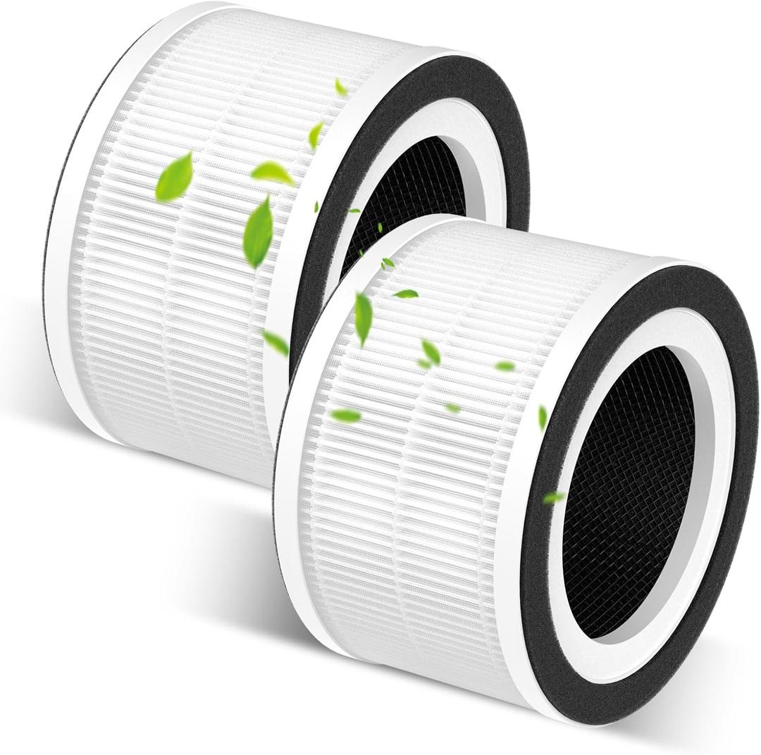 2-Pack Fillo/Halo/Allo Replacement Filter Compatible with Fillo/Halo/Allo Purifier, 3-in-1 Filtration Filters