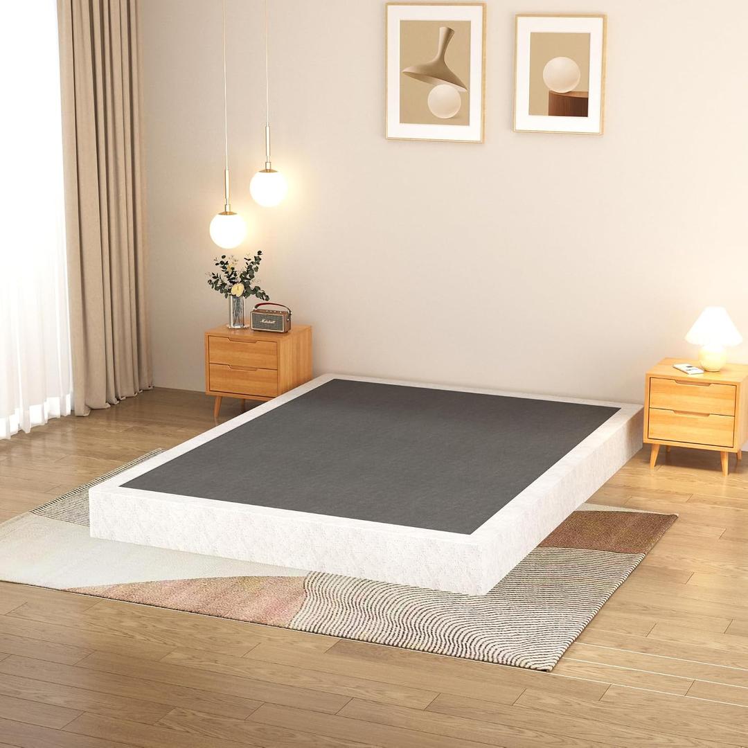 Full Box Spring 7 Inch, Heavy Duty Metal Foundation, Easy Assembly