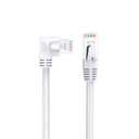 JUXINICE 90 Degree Cat6 Ethernet Cable Rightangle White 6FT Right Angle CAT 6 Ethernet Patch Cable Gigabit RJ45 Network Internet Cable for Mac,PC, Router, Modem, Printer, Xbox, PS4, PS3