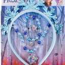 LUV HER Frozen Princess Dress Up Accessory Set - Jewelry Set - Princess Elsa Tiara Set - Giftable Box - Birthday Gifts For Girls - Holidays Gift - Girl Toys Dress Up Kit - Ages 3+ (Blue)