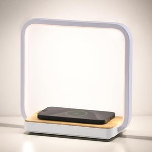 WILIT Bedside Lamp with Qi Wireless Charger, A13 Table lamp 3 Step Dimmable Touch Control Desk Lamp for for Living Room, Bedroom, Kids Room.