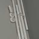 Extra Long Tension Curtain Rods 41-146 Inch, White, One-Click Heavy Duty