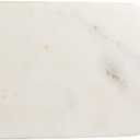 Creative Co-Op Marble Snowman Shaped Cheese and Cutting Board, White and Black