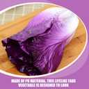 Alipis Artificial Vegetables Purple Lettuce Faux Plants for Table Home Decor Realistic Pu Simulation Fake Lettuce Model for Kitchen Display and Educational Use