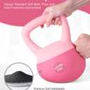 Soft Kettlebell - Cushioned Impact-Resistant Base and Anti-Slip, Kettle bell Anti-Slip Grip Weight for Home Workouts, Safe Strength Training Kettlebells Sets for Women & Men, With Non-slip Gloves