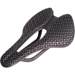 3D Printed Bike Saddle with Full Carbon Fiber for Men/Women - 7 * 9mm Carbon Rails - Adaptive Bicycle Seat for Mountain Road & Gravel Bike