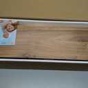 Floating Shelves Set of 2, Solid Elm Wood Wall Shelves 24 Inch - Invisible Bracket Mount for Living Room, Bedroom, Kitchen, Bathroom - Natural, Live Edge, 24"L, 2Packs