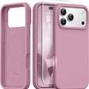 GONEZ Magnetic for iPhone 17 Pro Case, [Compatible with MagSafe] Anti-Scratch Microfiber Lining & Screen Protector, Silicone Camera Control, Shockproof Slim Phone Cover 6.3 inch, Blackcurrant