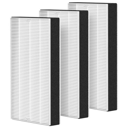 3 Pack F1 Filter Replacement Compatible with 3M Filtrete Room C01 T02 Air Purifier for Models FAP-C01-F1, FAP-T02-F1, FAP-C01BA-G1, FAP-T02WA-G1 and FAP-ST02N, F1 HEPA Replacement Filter