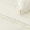 Andency California King Comforter Set Ivory - 3 Pieces Cal King Boho Ivory Lightweight Bedding Comforter Sets, Oversized All Season Soft Bed Set (104x96In Comforter & 2 Pillowcases)