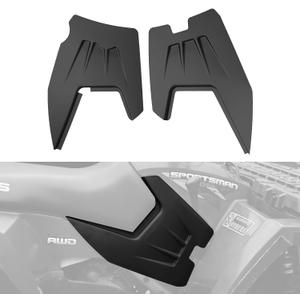 Side Panels with Foil Assembly for Polaris Sportsman 800 700 500 2006 2007, Left and Right Black Side Fairing Panel Guard Plates, Replace #2632936-177, #5435559-070