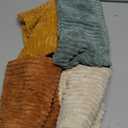 MIULEE Boho Farmhouse Throw Pillow Covers 18x18 Inch Set of 4 Summer Modern Natural Decorative Cushion Covers Soft Corduroy Home Decor for Couch Bed Sofa Living Room Orange Teal Gradient Series