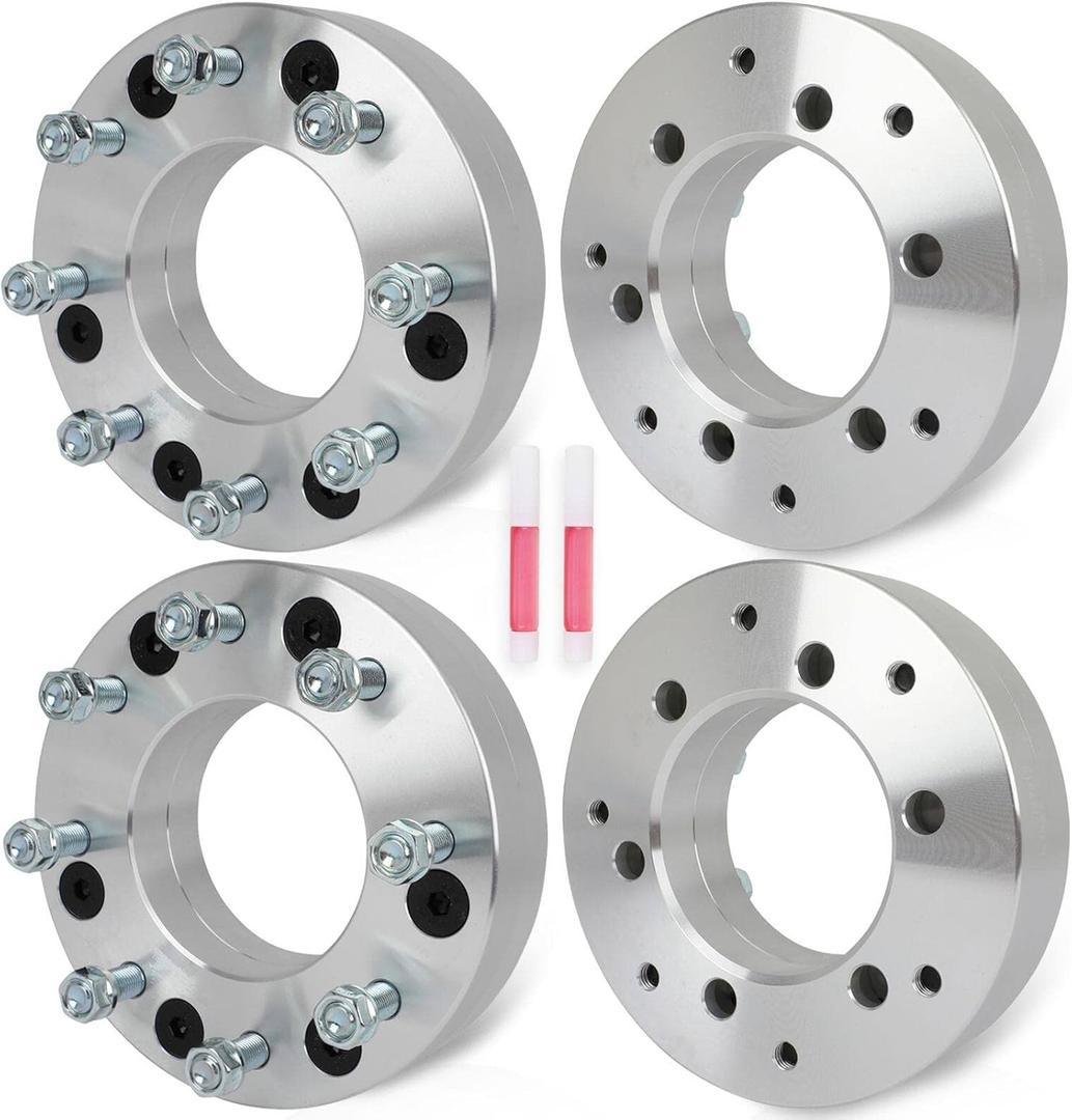 ECCPP 4PCS change bolt pattern from 6x5.5 to 8x6.5 Wheel Adapters 2" inch 108mm hub for Chevrolet Silverado 1500 1999-2023 for Chevrolet Tahoe 1995-2023 for Sierra 1500 1999-2023(Only 8x6.5 Wheels)