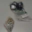 OwnMy 50mm x 18mm Set of 4 Luggage Suitcase Replacement Wheels, Rubber Swivel Caster Wheels Bearings Repair Kits (Black)