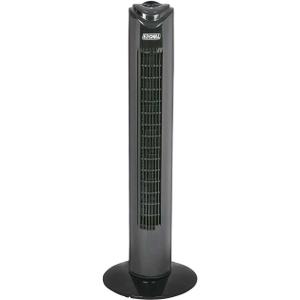 EZ-CHILL 32" 3-Speed Oscillating Portable Tower Fan, 90 Degree Oscillation, Portable Built-in Carry Handle, Quiet Operation, MTTF-32 (Black)