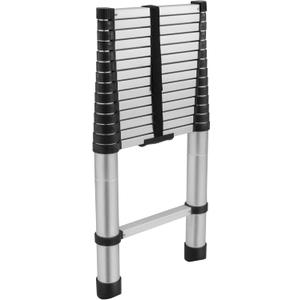 RecPro RV 14.5' Telescoping Ladder | 15 Steps | Weighs 28 lbs | 330 lb Load Capacity | Aluminum Body | Locks Into Place