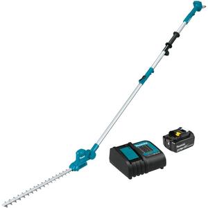 Makita, XNU05SM1, 18V, LXT, Lithium-Ion, Cordless, 18", Telescoping, Articulating, Pole, Hedge, Trimmer, Kit, (4.0Ah)