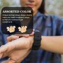 Angoily 12 Pcs Strap Decorative Ring Strap Decors Watch Band Bee Strap Charm Decorative Charms Nails Studs (1X0.7CM, Assorted Color)