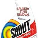 Shout Active Enzyme Laundry Stain Remover Spray, Triple-Acting Formula Clings, Penetrates, and Lifts 100+ Types of Everyday Stains - Prewash Spray 22oz