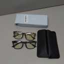 livho High Tech Blue Light Glasses - Advanced 99% Blue Light Blocking Computer Glasses - Anti Eyestrain & UV Glare Protection (*B2 Matte Black+leopard)