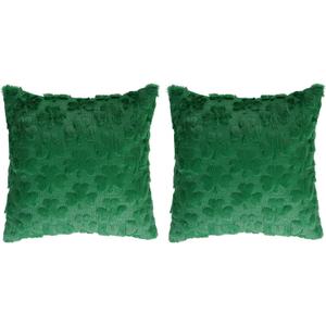 2 x Yookat St. Patricks Day Shamrock Green Pillow Covers 17.72x 17.72Inch Set of 2 Soft Lucky Clover Throw Pillowcase for St.Patricks Day Home Bed Sofa Couch