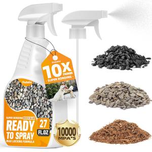 Rock Glue for Landscaping with Sprayer 27oz, Ready-to-Use Mulch & Gravel Binder, Fast-Dry No Dilution, Weather-Resistant Spray Rock Glue for Garden Beds, Pea Gravel & Small Stone