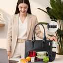 LOVEVOOK Work Tote Bag for Women with Lunch Compartment fits 17.3" Laptop