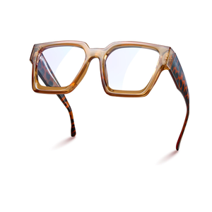 livho Oversized 99% Blue Light Glasses for Woman - Rectangle Fashion Glasses for Computer, Chic Preppy Frame - Anti Eyestrain