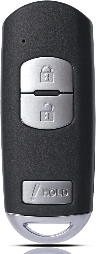 MechanMagic Smart Key Fob Replacement Fits for Mazda 3 CX-3 CX-5 2013 2014 2015 2016 2017 2018 / 2014 Speed 3 Keyless Entry Remote Control WAZSKE13D01 IC: 662F-SKE13D01