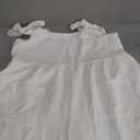 Acelitt Women's Summer Dresses 2025 Beach Casual Crewneck Loose Sundress Ribbed Cut Out Mini Dress, Size S