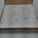 Peel and Stick Backsplash Mother of Pearl Tile, Yew & Tulip Self-Adhesive Natural Nacre Shell Seamless 12x12 Mosaic for Kitchen Backsplash Home Decor (Natural White, 10 Sheets/Box, 10 sq.ft.)