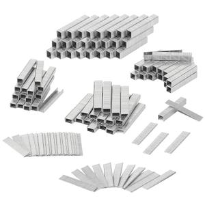 SHALL Heavy Duty T50 Staples and 18GA Brad Nails Combo Kit, 8000-Count, Four Sizes of T50 Staples for Staple Gun Including 1/4, 5/16, 3/8, 1/2 Inch and Two Sizes of Brad Nails Including 1/2, 9/16 Inch (T50 Staples & 18GA Brad Nails)