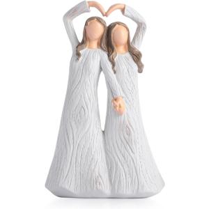 Sister Figurines Friendship Figure Gifts for Bestie, Hand Painted Figurine for Sister and Friends, Birthday Gifts from Sister and Bestie Friends