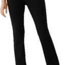 Rafaella Women's 30" Petite Bootcut Pull-On Pant, Stretch Ponte Knit Fabric, Classic Fit, Versatile Work Slacks (Black)