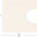 Madison Park Non Slip, Luxrurious Plush Mat, Absorbent, Quick Dry, Spa Design Bath Room Dcor Marshmallow Bathroom Rug, 20x24, Cream