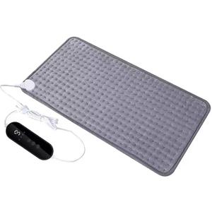 12" x 24", Electric Heating Pad, Dark Gray, 30 x 60cm, Timer Feature, Auto Shut Off, Moist Heat, Portable, Relieve Muscle Pain in Neck, Shoulder, Back, and Arms