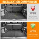 Cargo Mat Compatible with 2025 2026 Toyota 4Runner(Only for 5 Seats Gas) Cargo Liner Backrest Liner Seatback Protector for Toyota 4Runner Accessories(25-26 4Runner)