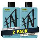 W By Jake Paul Exfoliating Body Wash for Men, Vitamin-Infused, Hydrating Shower Gel, Wave Breaker, 18 fl oz (Pack of 4)