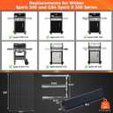 Grill Replacement Parts for Weber Spirit 300 & GS4 Spirit II 300 Series (Front Control), 15.3" Flavorizer Bars, Grill Burner & Grates, Fits Spirit E-310 E-315 E-330, Replaces Weber 7636 7638 69787