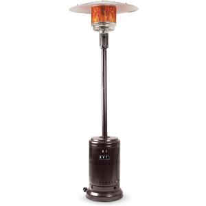 Amazon Basics 46,000 BTU Outdoor Propane Patio Heater with Wheels, Commercial & Residential, Havana Bronze, with Water Tank, 32.1 x 32.1 x 91.3 inches (LxWxH)