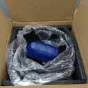 13 Bathroom Sink Stone Resin Vessel Sink with Faucet and Pop-up Drain Combo Round Bathroom Vessel Sink Black Bathroom Sink Above Counter Small Bowl