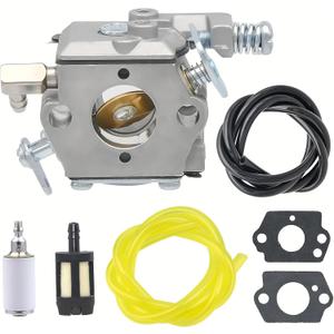 FitBest Carburetor Kit for Tecumseh TM049XA TC200 TC300 640347 640347A 2-Cycle Vertical Engines Includes Fuel Filter, Fuel Line, Spark Plug Ideal for Ice Augers, Tillers, and Power Drills