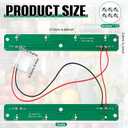 3 x VIHOSE 2 Pack Refrigerator LED Light Replace W11043011 W11527432 W11387579 W11042554 W10866538 Fridge LED Light Board for Replacement