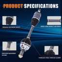 KUIPERAUTO CV Axle Shaft Assembly Set Compatible with 2001-05 BMW 325xi / 330xi Base CV Axle, 2.5L 3.0L, CV Axle Automatic Transmission Front Left and Right