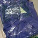 acelyn Women's Matte Mock Neck Turtleneck Long Sleeve Faux Leather Shirts Blouse Top with Belted Blue M